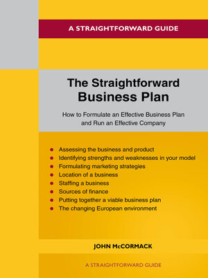 cover image of The Straightforward Business Plan